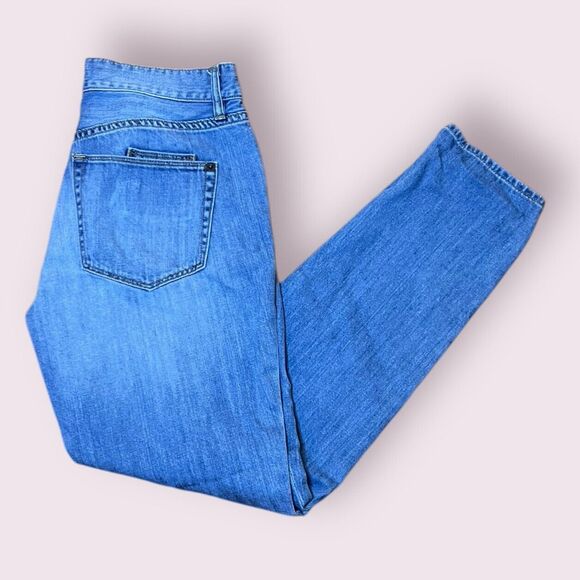 J. Crew Mid Women's Size 24 Rise Distressed Straight Leg Denim Blue Jeans - Picture 1 of 5